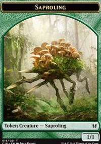 (image for) Saproling // Spirit (White) Double-sided Token